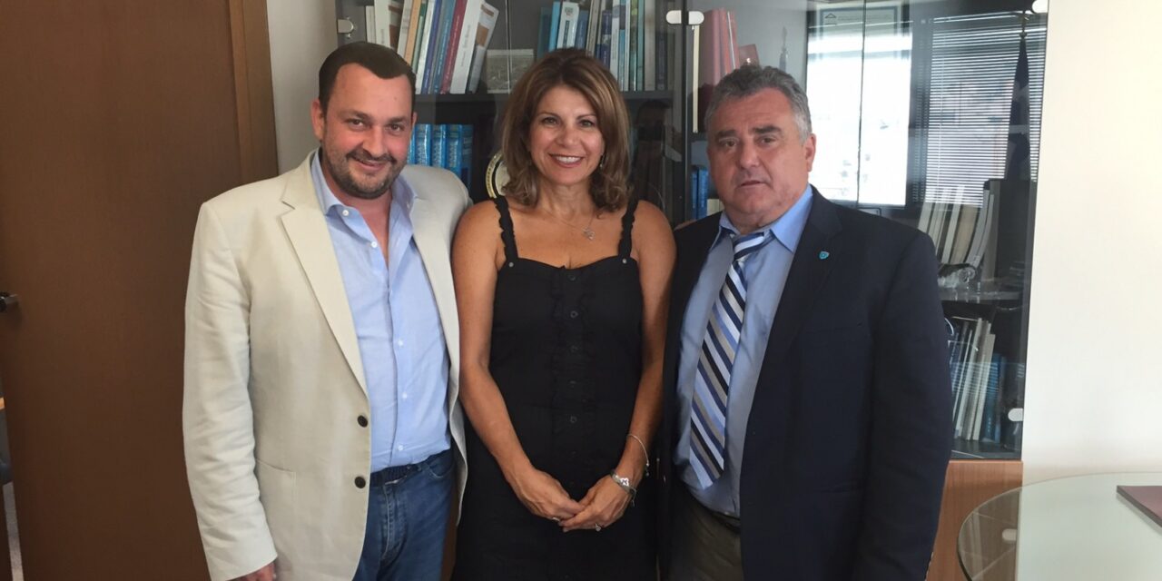 Bill Mataragas, president of HANC met with the Secretary General of the Greeks Abroad Mr. Kokkinos